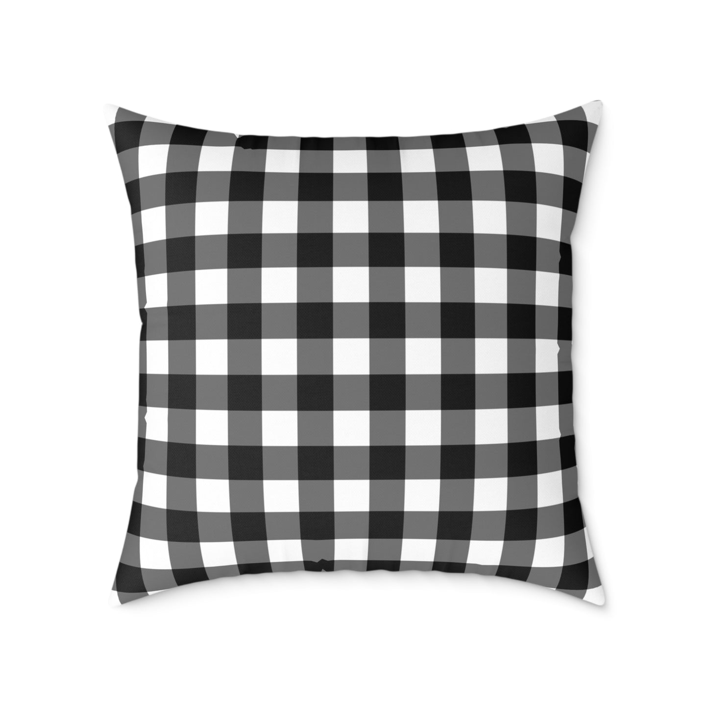 Stillwater Check Pillow – Black Gingham Neutral for Layered Home Styling Pairs beautifully with Joyful Gingham, Heirloom Plum, and all Peppermint Pickle signature prints.