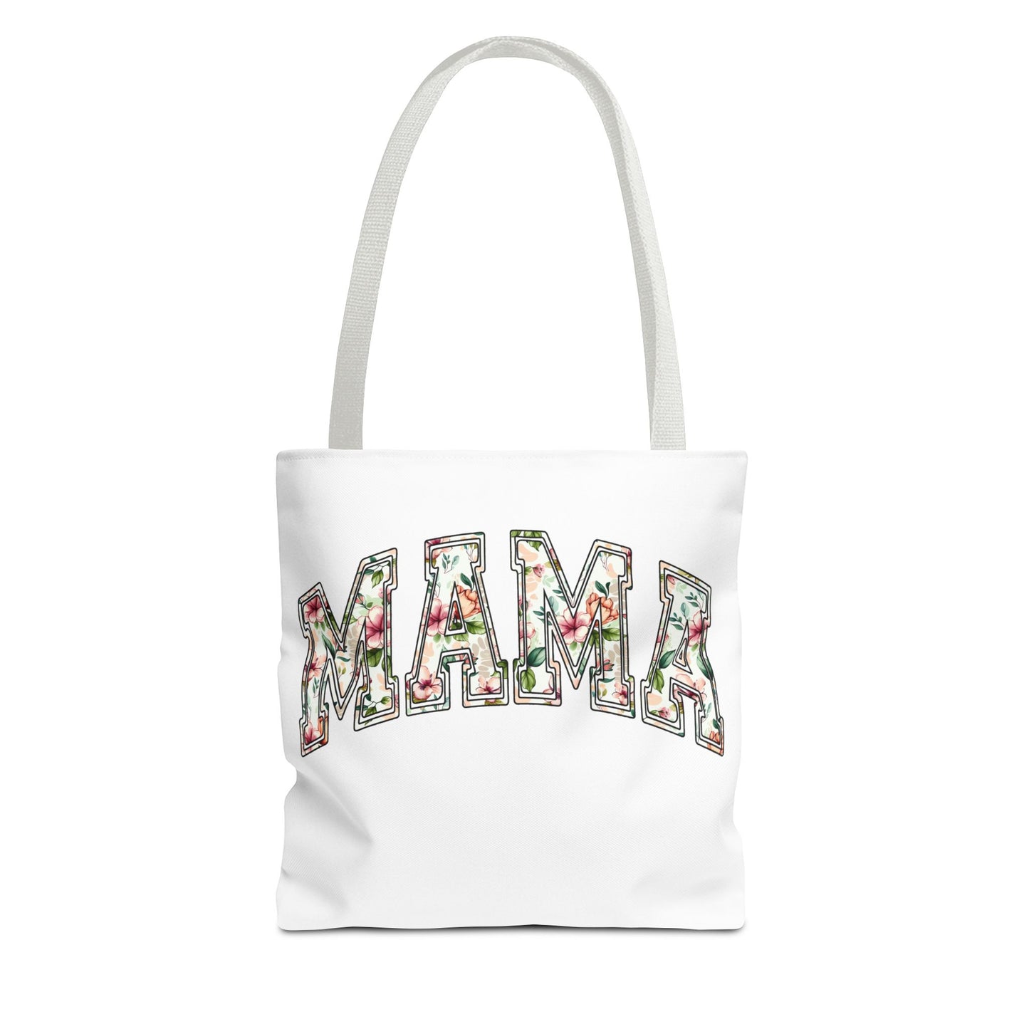Mama Floral Tote Bag — Floral "MAMA" Canvas Tote, Mother's Day Gift