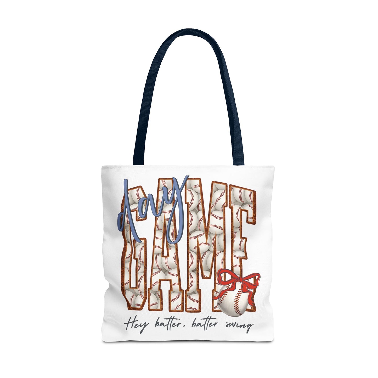 Mom Baseball Tote Bag — 'Hey Batter, Batter Swing'  Canvas Tote