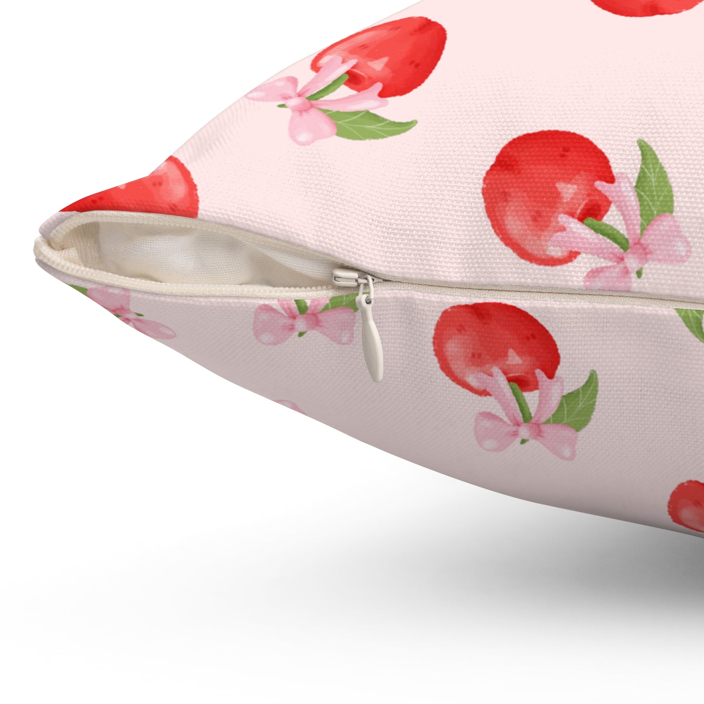 Cherry Pattern Decorative Throw Pillow