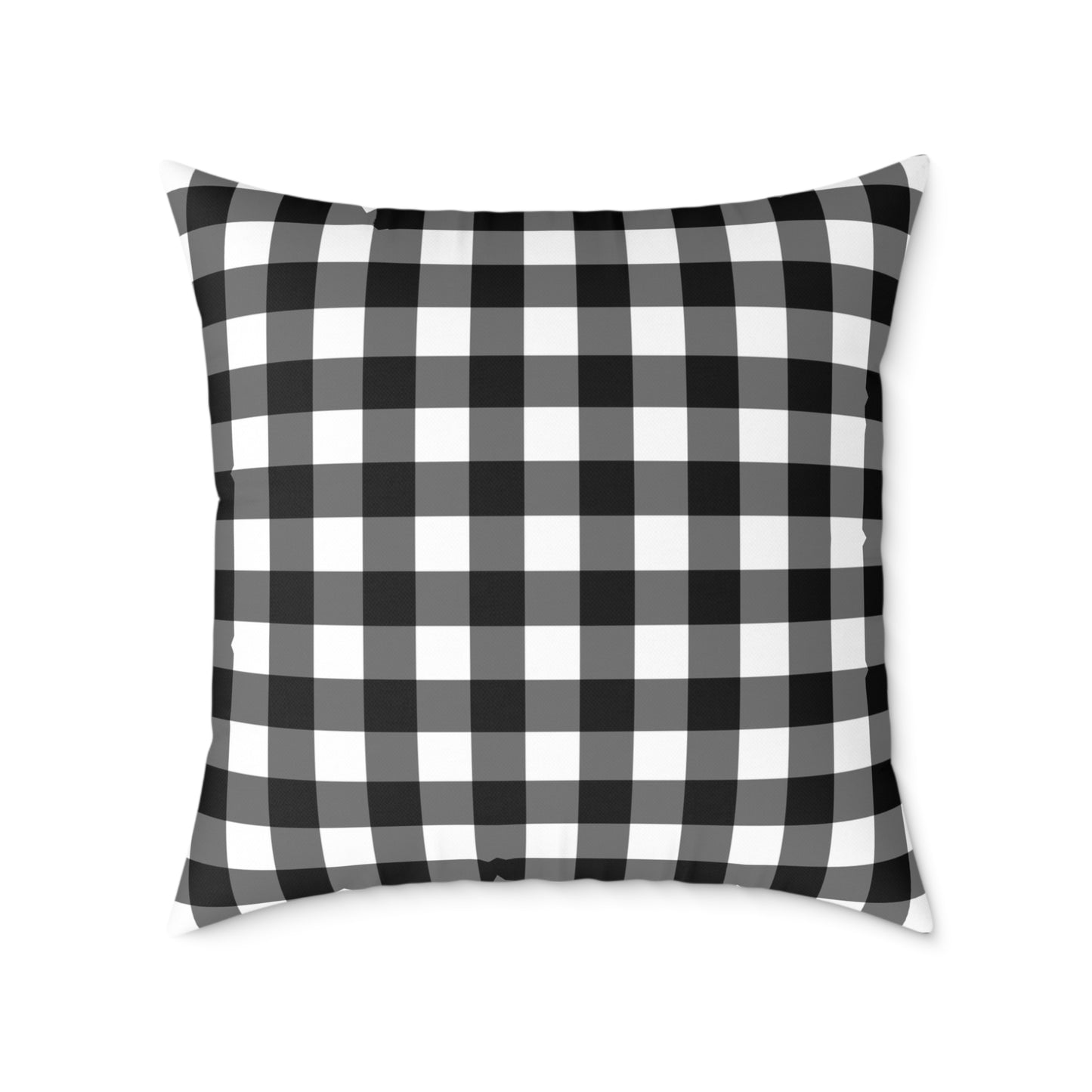 Stillwater Check Pillow – Black Gingham Neutral for Layered Home Styling Pairs beautifully with Joyful Gingham, Heirloom Plum, and all Peppermint Pickle signature prints.