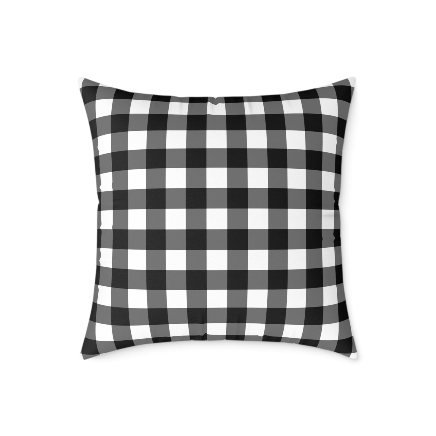 Stillwater Check Pillow – Black Gingham Neutral for Layered Home Styling Pairs beautifully with Joyful Gingham, Heirloom Plum, and all Peppermint Pickle signature prints.