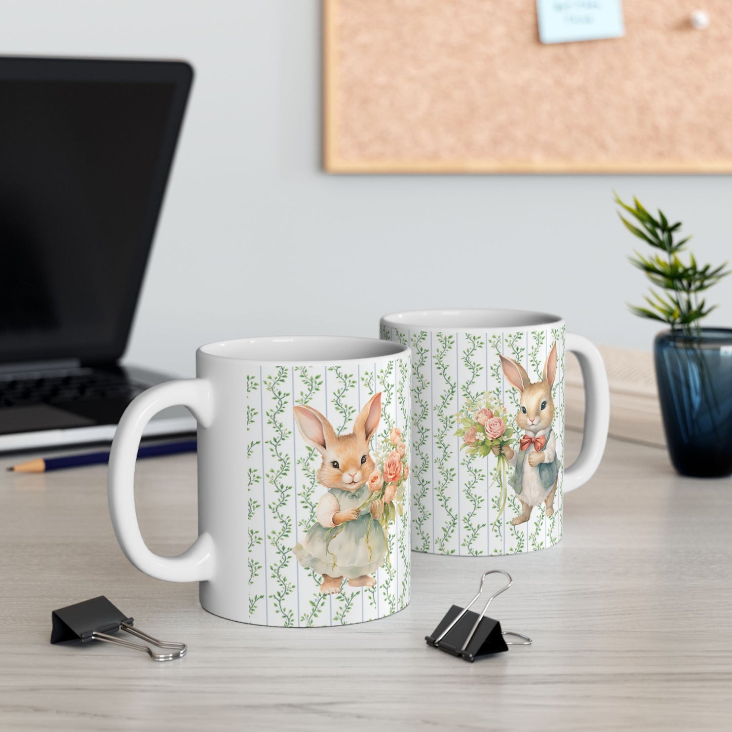 Peppermint’s Bunny Garden Mug