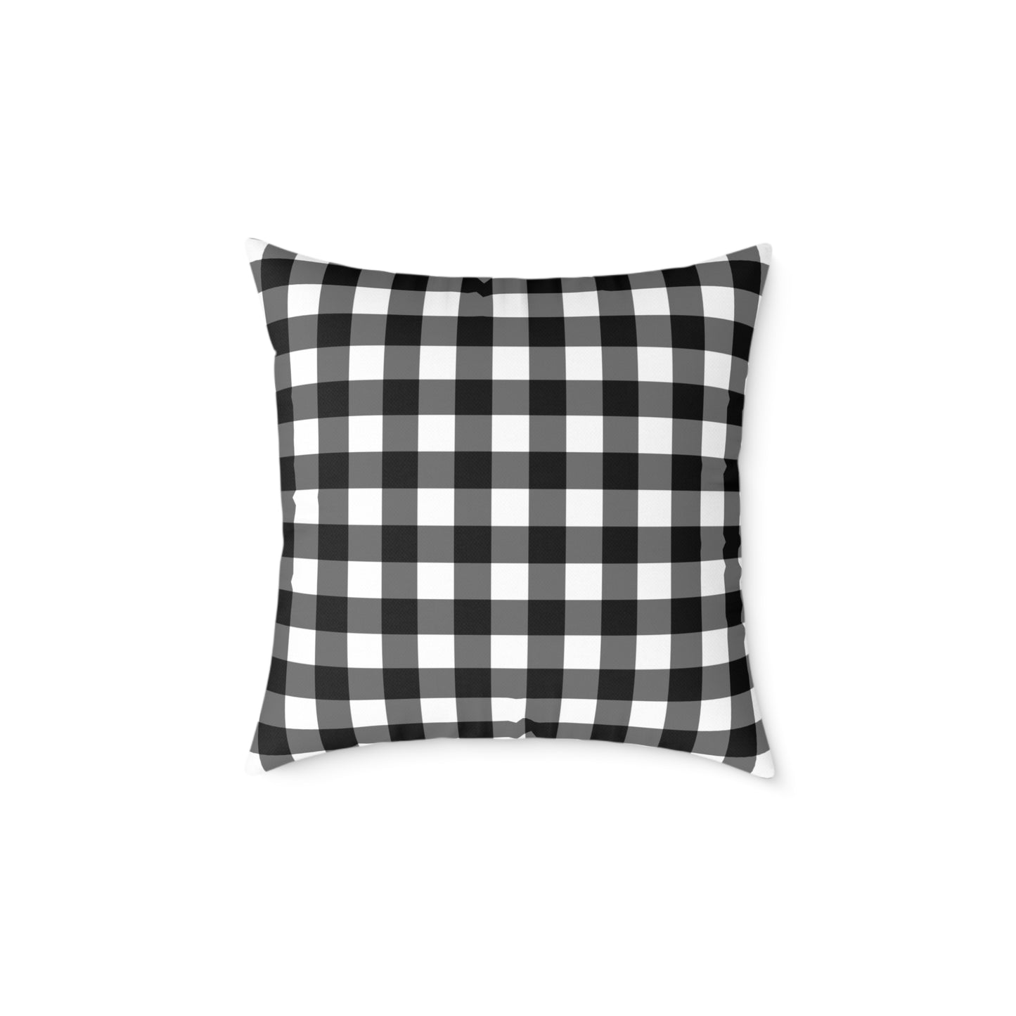 Stillwater Check Pillow – Black Gingham Neutral for Layered Home Styling Pairs beautifully with Joyful Gingham, Heirloom Plum, and all Peppermint Pickle signature prints.