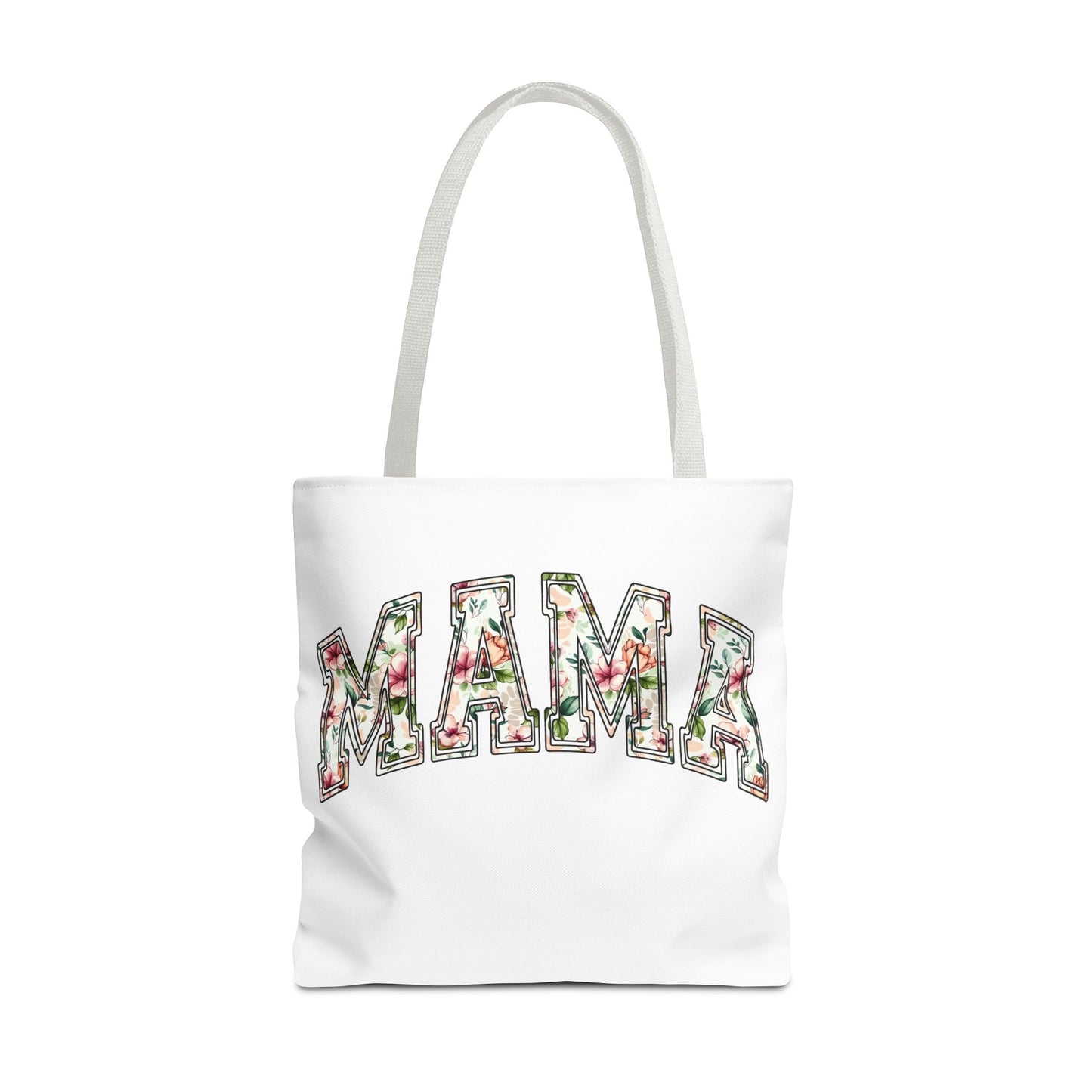 Mama Floral Tote Bag — Floral "MAMA" Canvas Tote, Mother's Day Gift