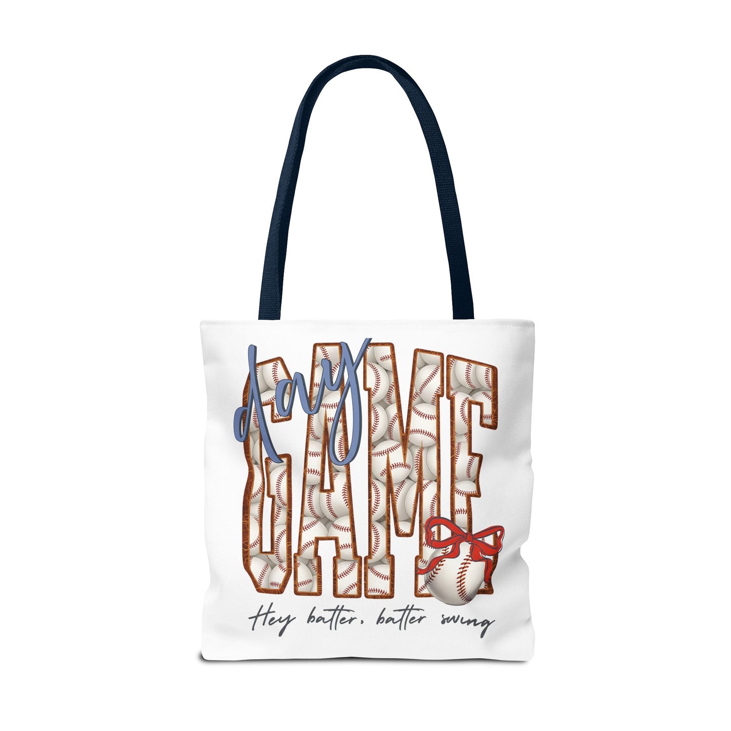 Mom Baseball Tote Bag — 'Hey Batter, Batter Swing'  Canvas Tote