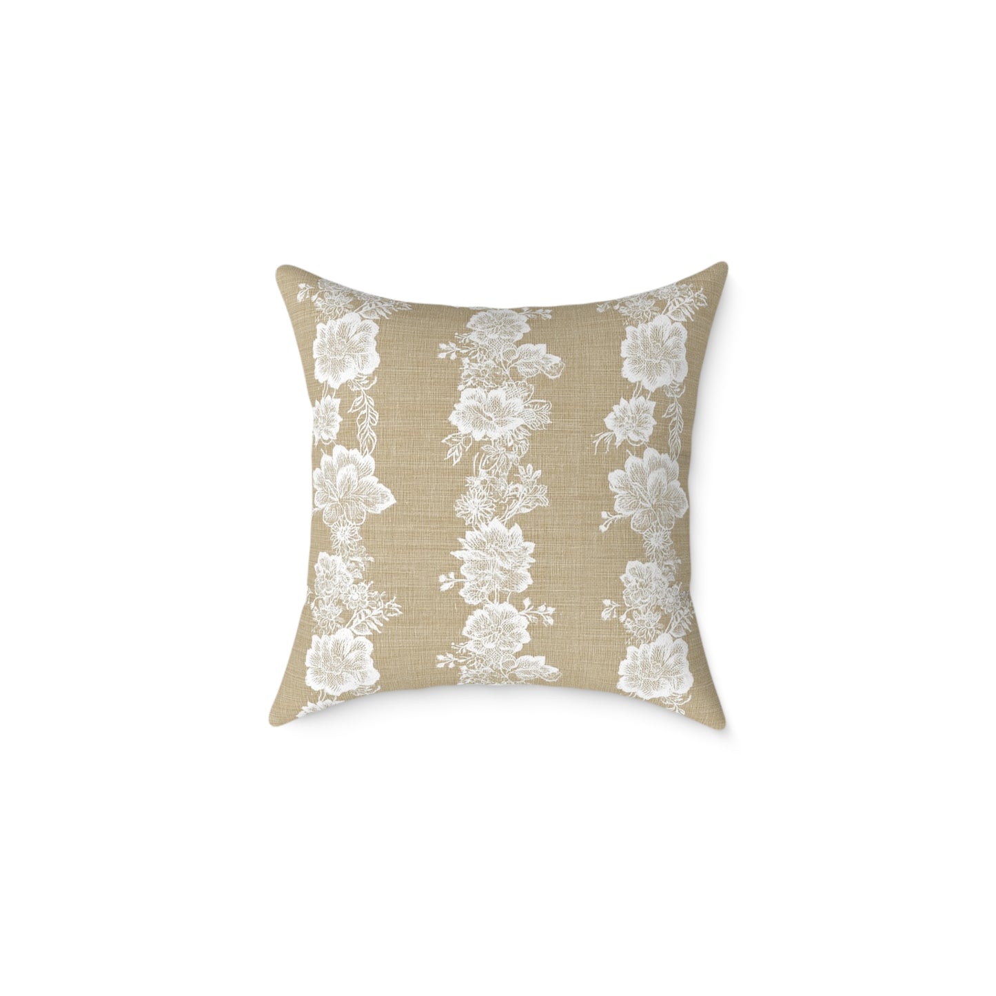 Heirloom Lace Floral Throw Pillow