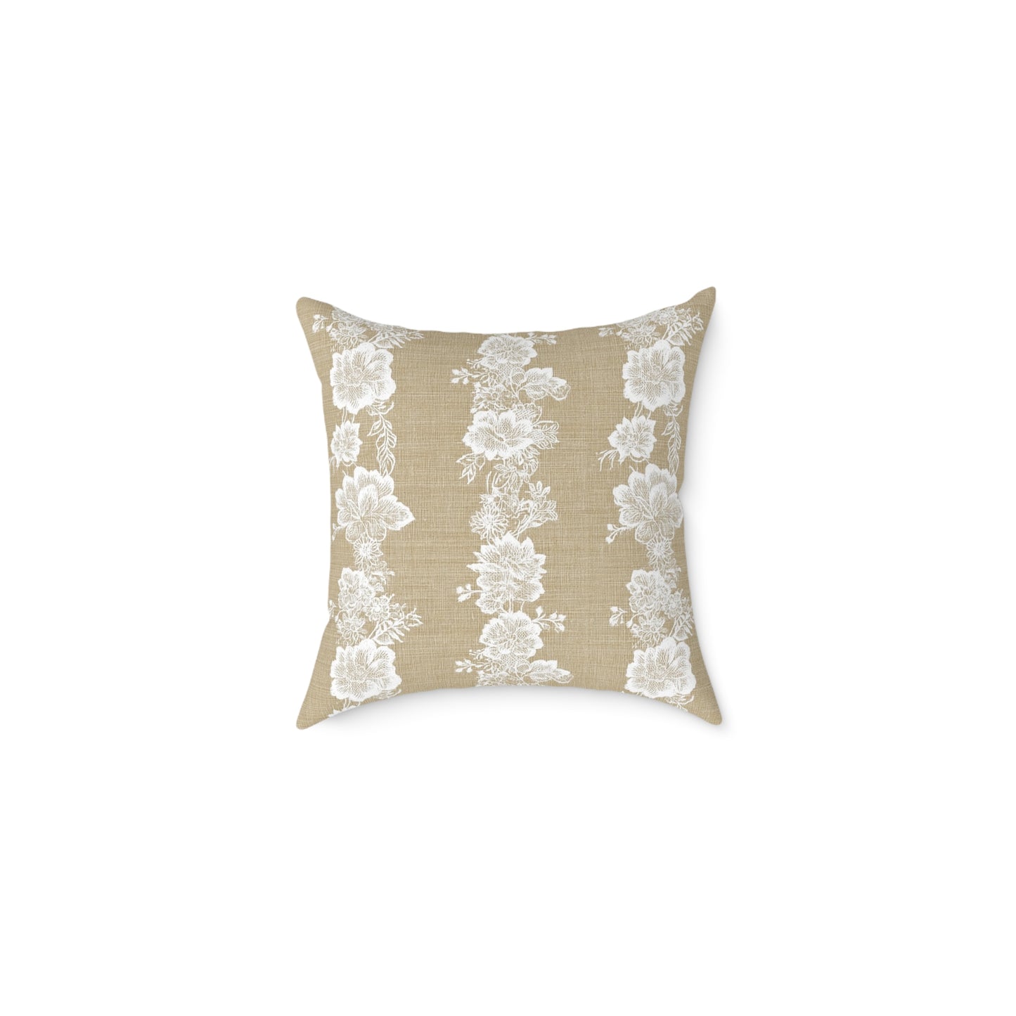 Heirloom Lace Floral Throw Pillow
