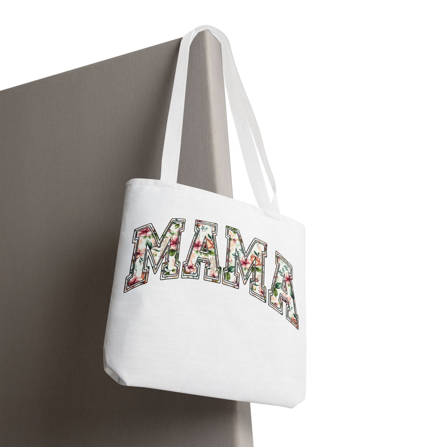 Mama Floral Tote Bag — Floral "MAMA" Canvas Tote, Mother's Day Gift
