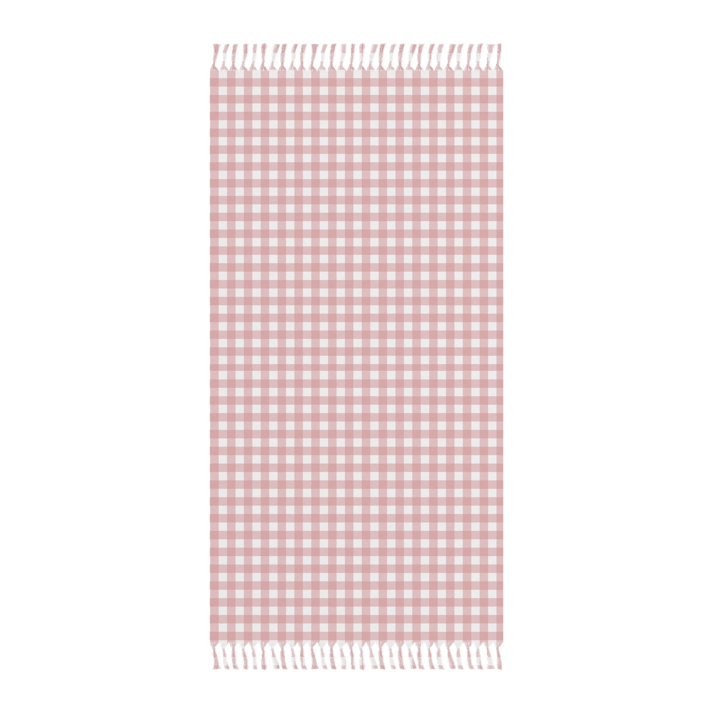 Boho Gingham Spring & Summer  Blanket Throw