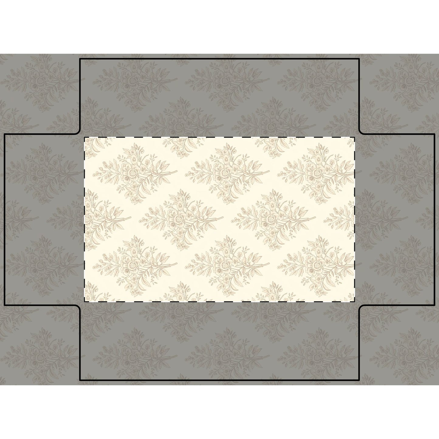 Heirloom Botanical Crib & Cradle Fitted Sheet | Soft Neutral Floral   Baby Fitted Crib Sheet