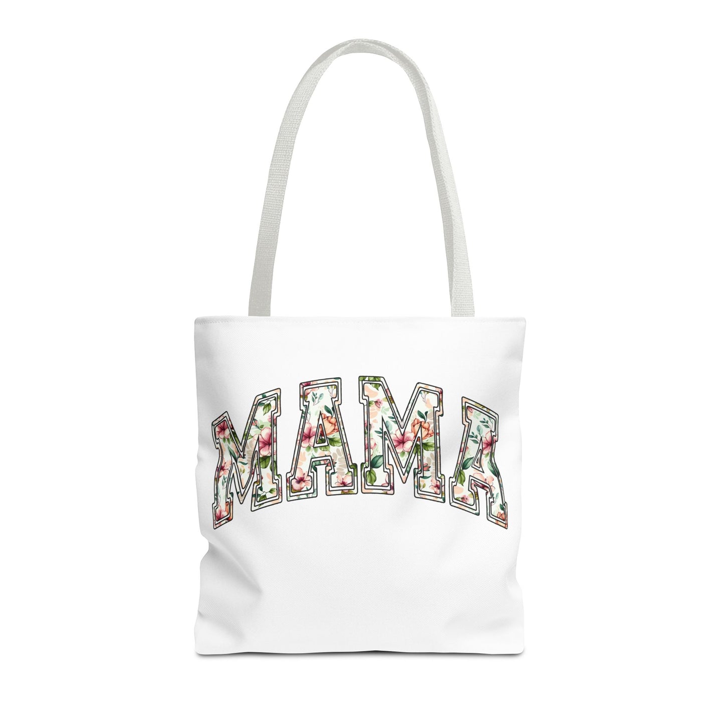 Mama Floral Tote Bag — Floral "MAMA" Canvas Tote, Mother's Day Gift