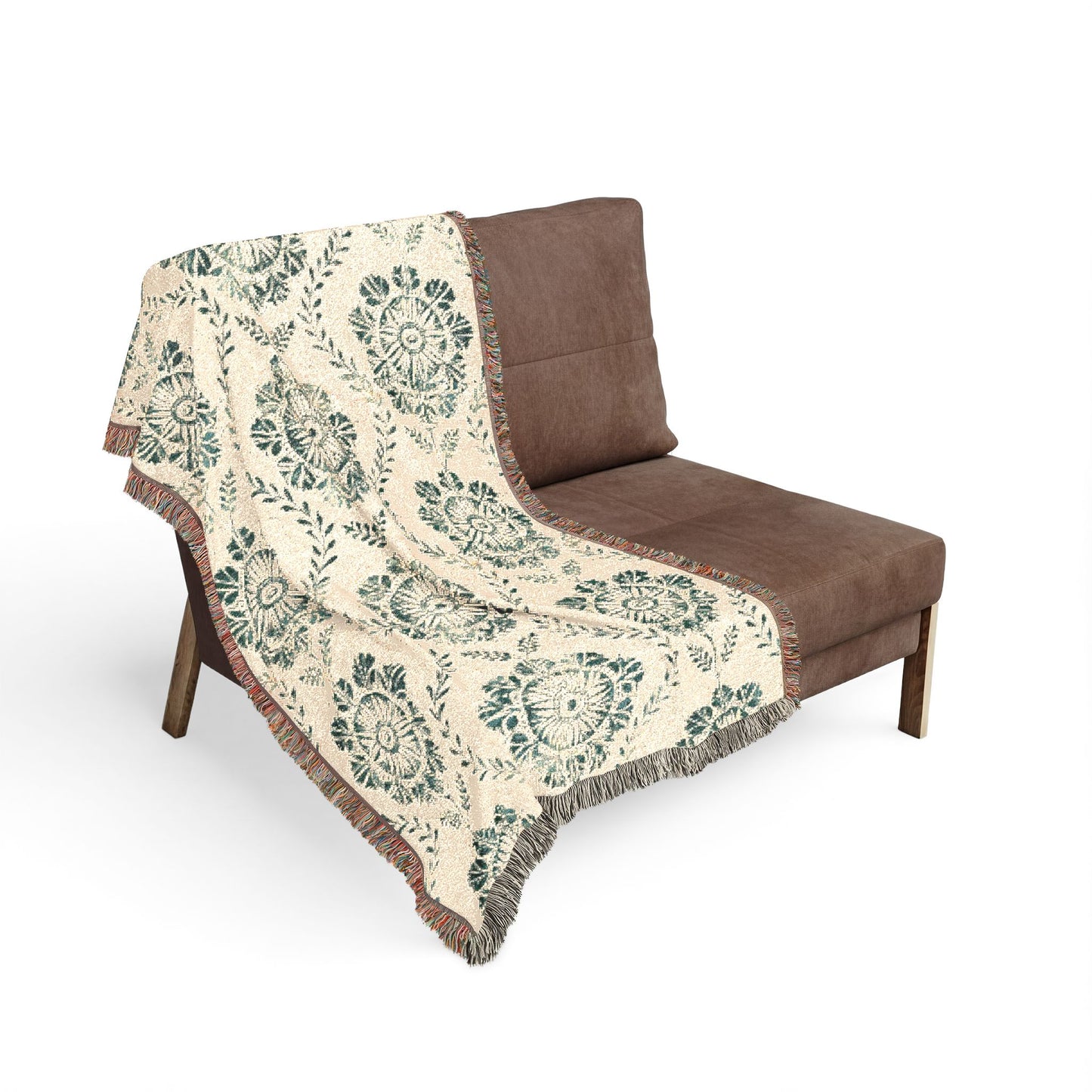 Peppermint’s Heirloom Garden Woven Throw Blanket