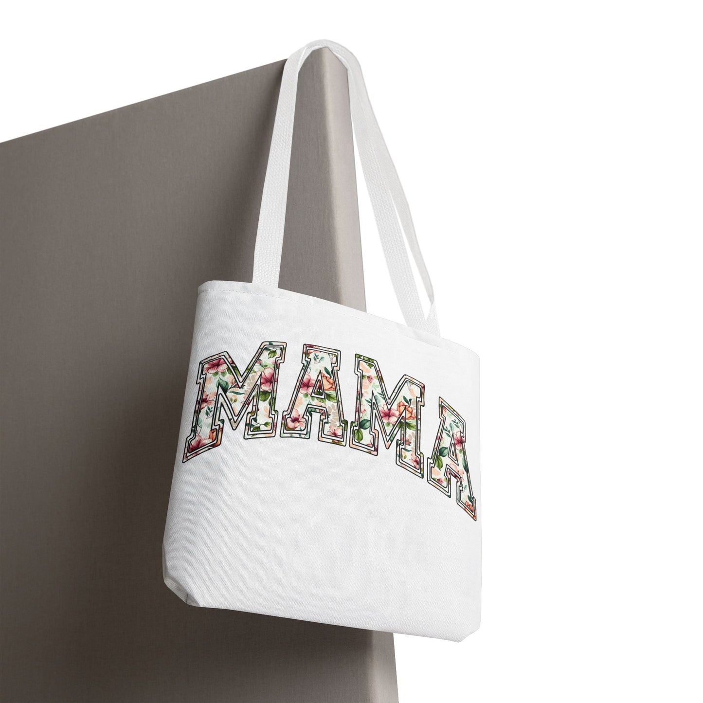 Mama Floral Tote Bag — Floral "MAMA" Canvas Tote, Mother's Day Gift