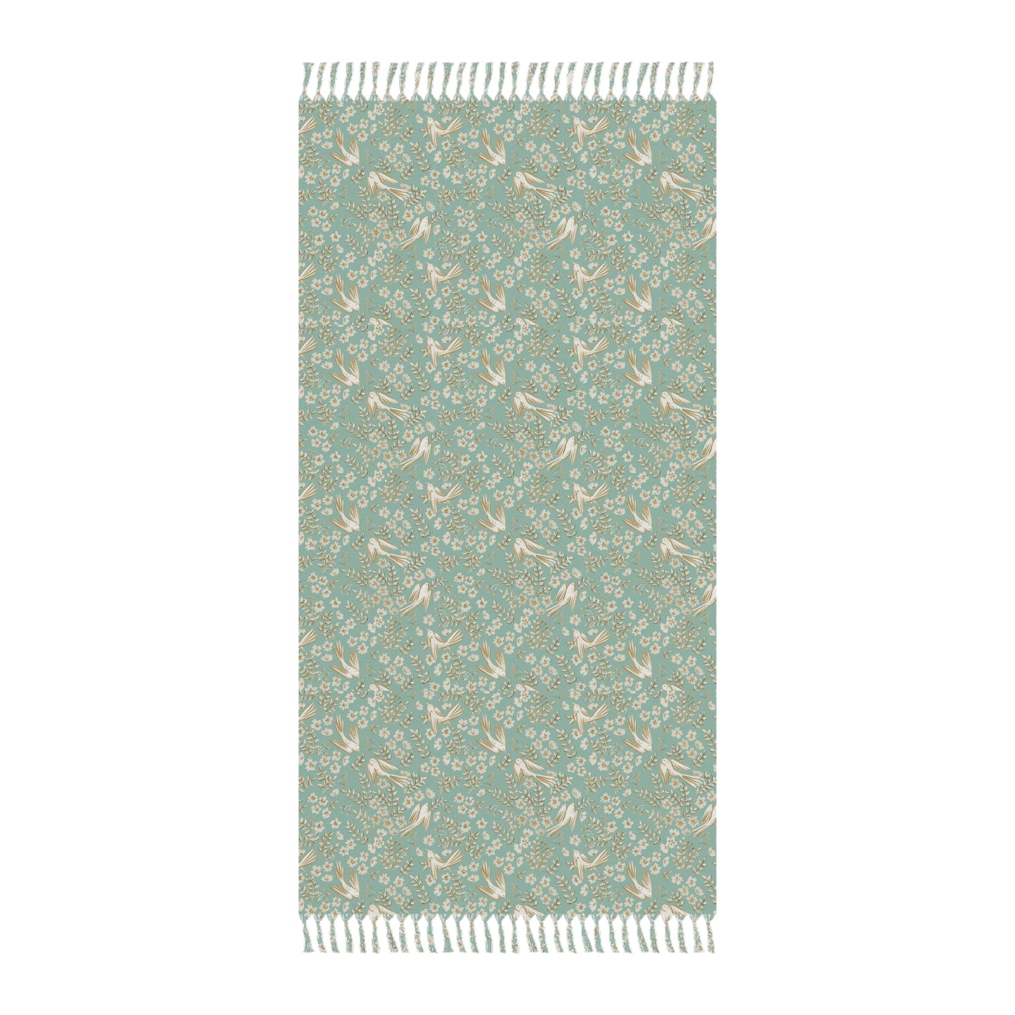 Garden Song Turkish Porch Throw— Lightweight Turkish throw with Fringe