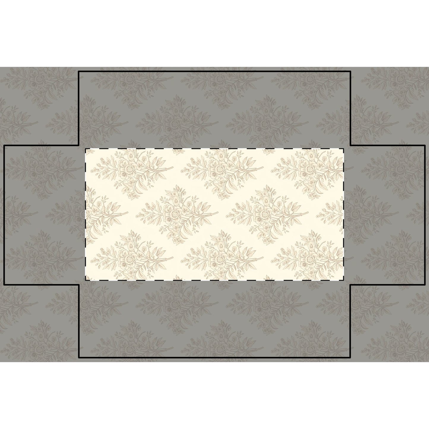 Heirloom Botanical Crib & Cradle Fitted Sheet | Soft Neutral Floral   Baby Fitted Crib Sheet