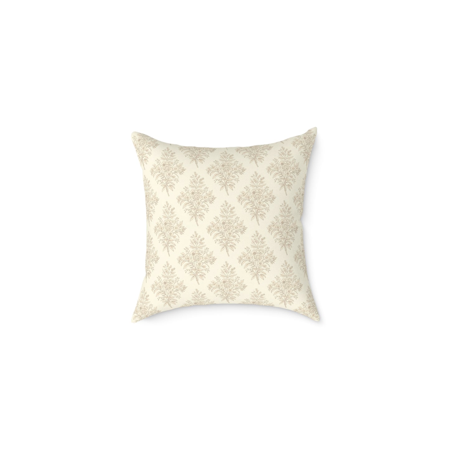 Heirloom Botanical Throw Pillow | Soft Neutral Floral