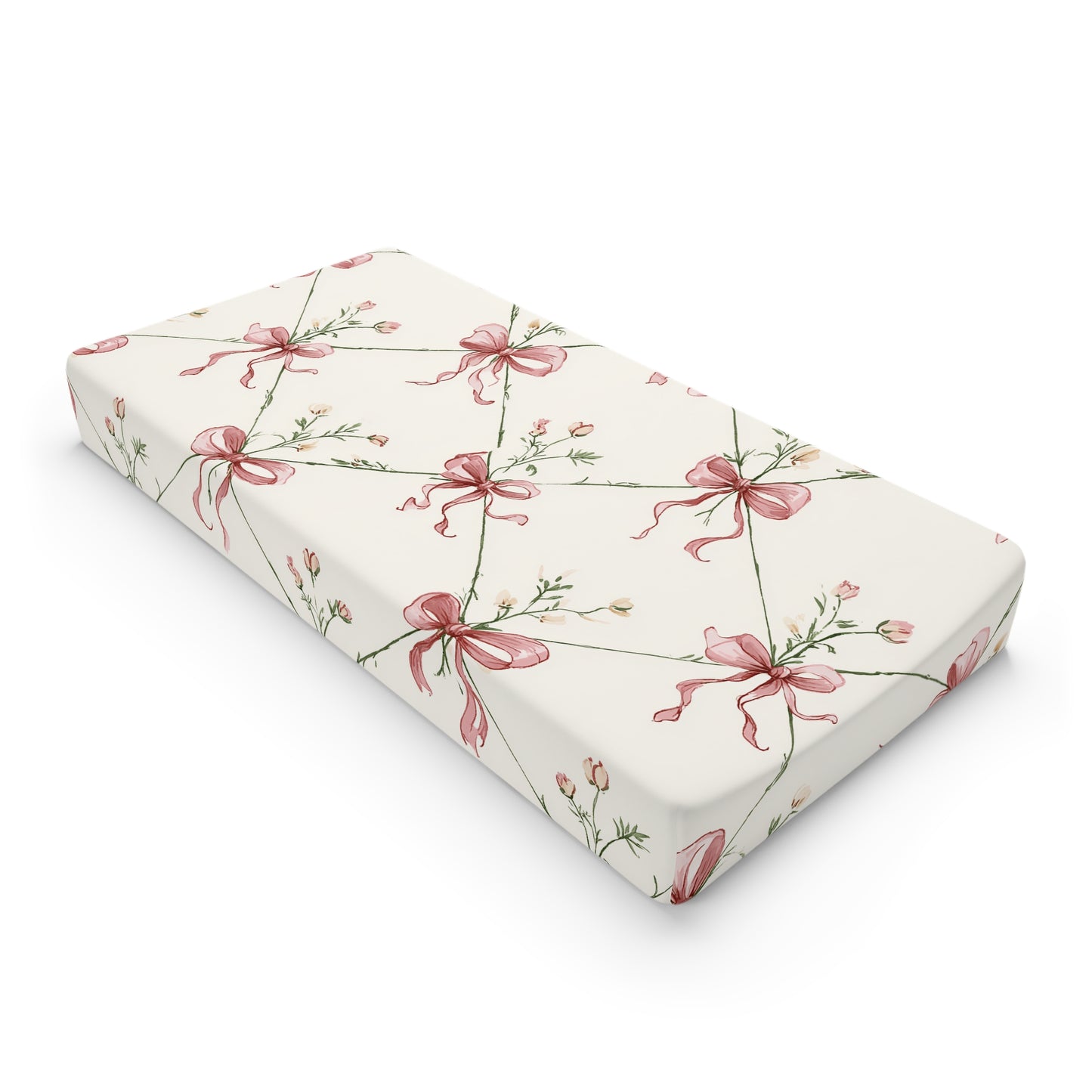 Heirloom Bow Garden Changing Pad Cover