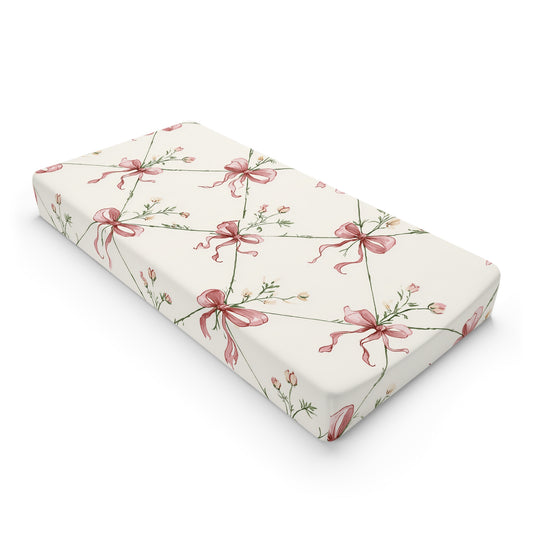 Heirloom Bow Garden Changing Pad Cover