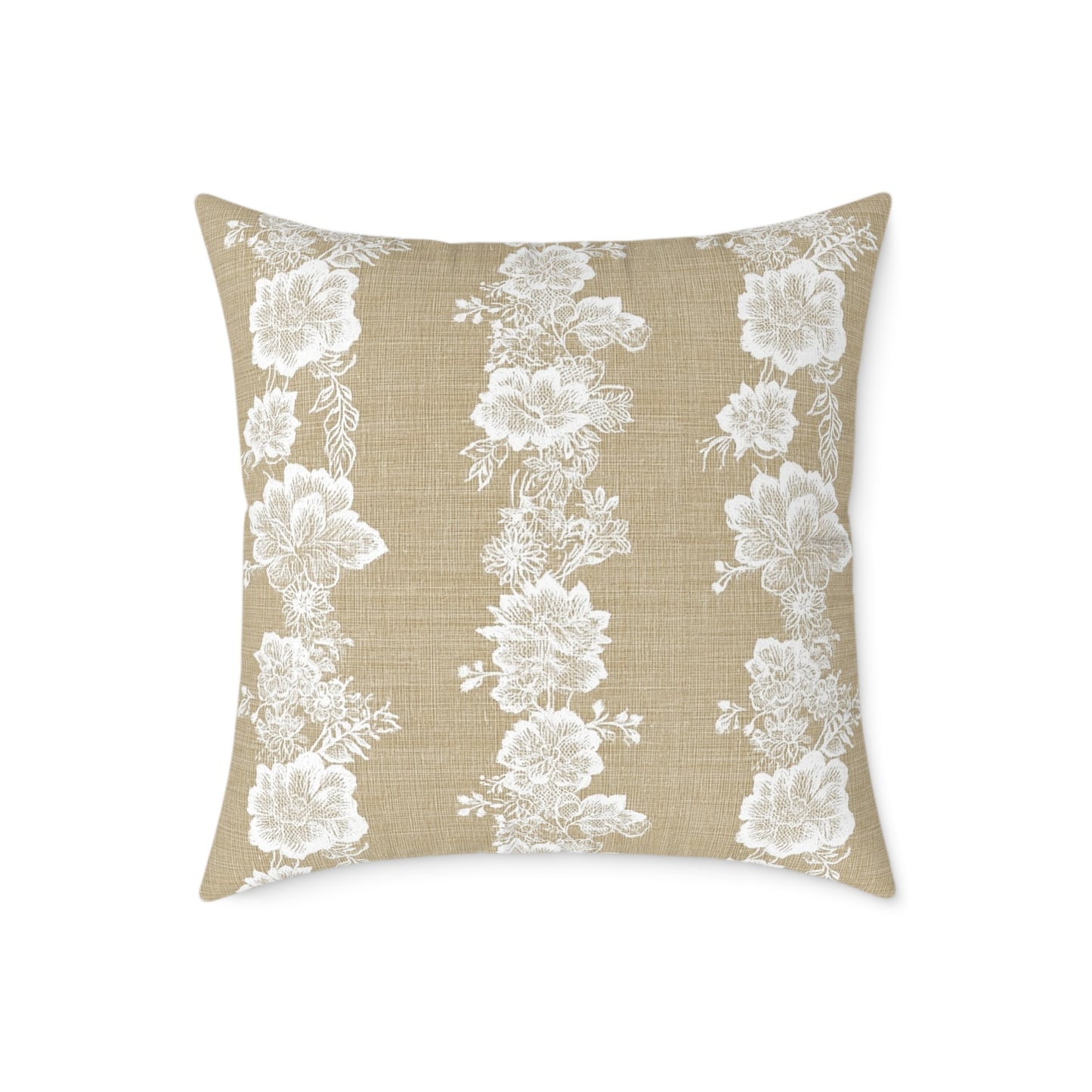 Heirloom Lace Floral Throw Pillow