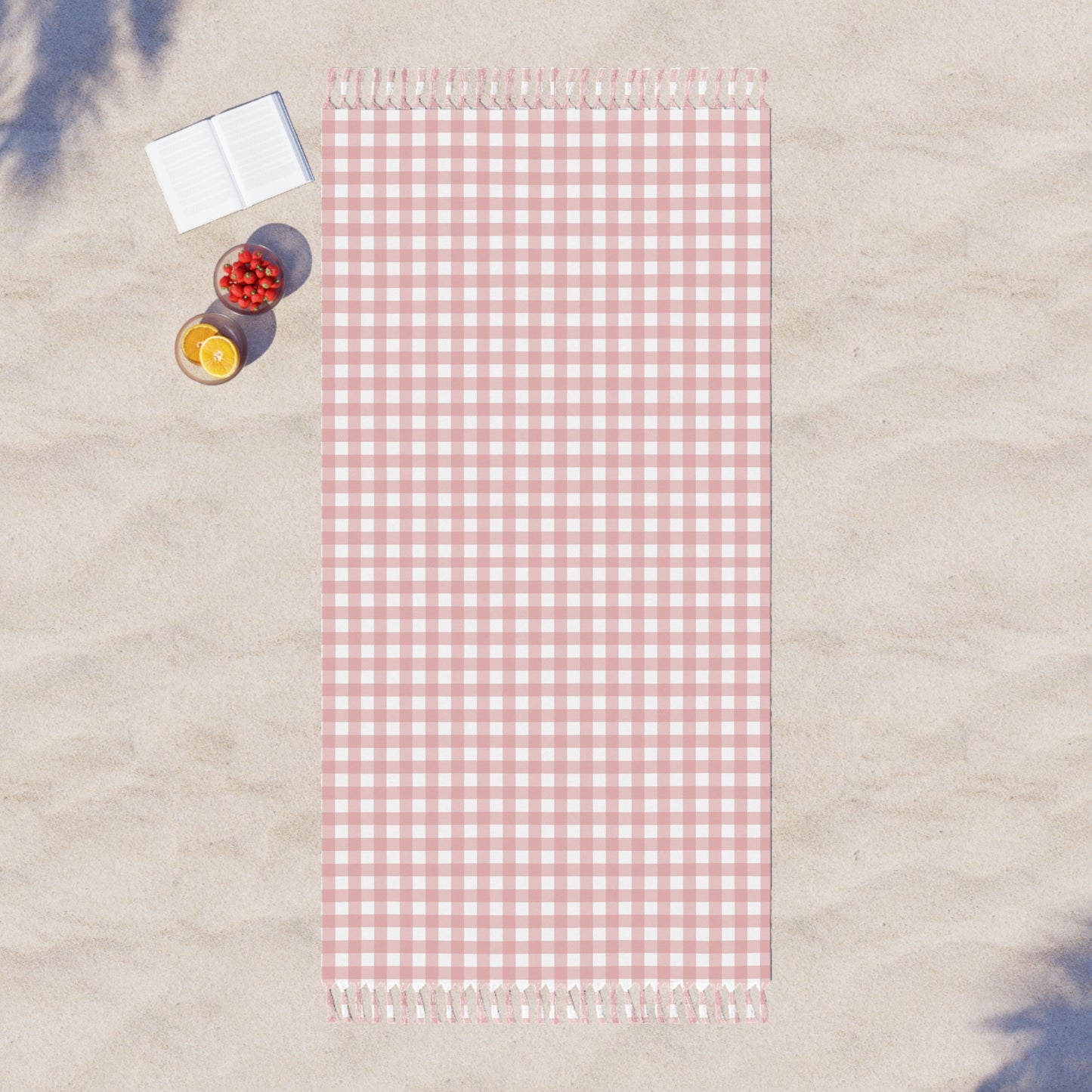 Boho Gingham Spring & Summer  Blanket Throw