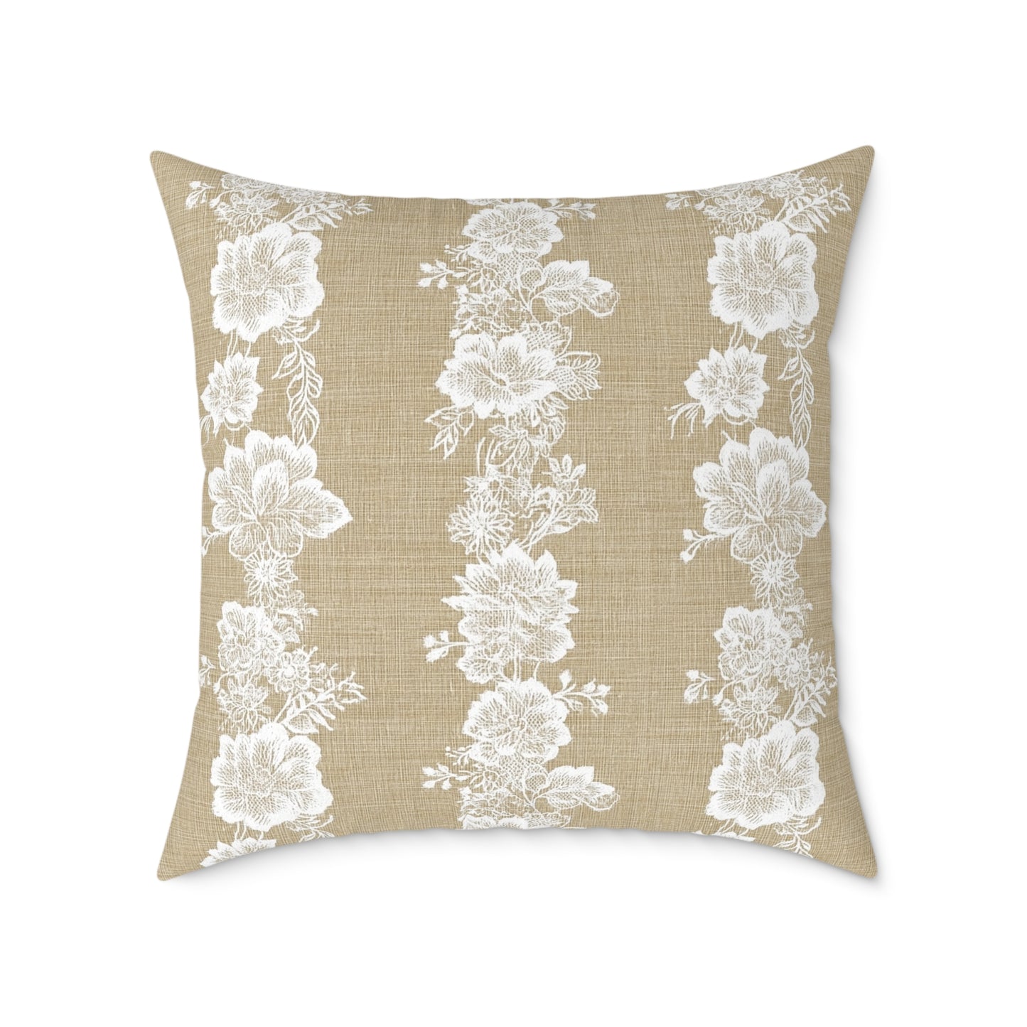 Heirloom Lace Floral Throw Pillow