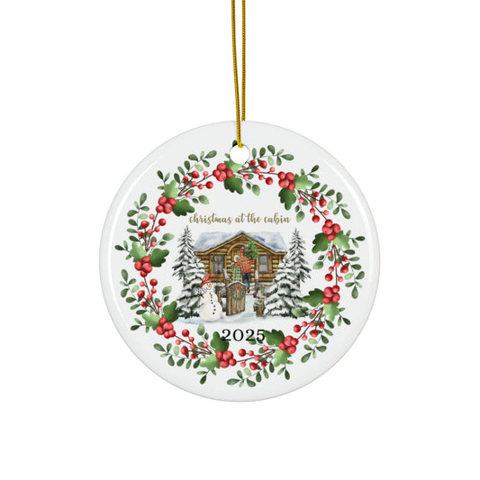 Christmas at the Cabin 2025 Keepsake Ornament  A Peppermint Pickle Holiday Heirloom