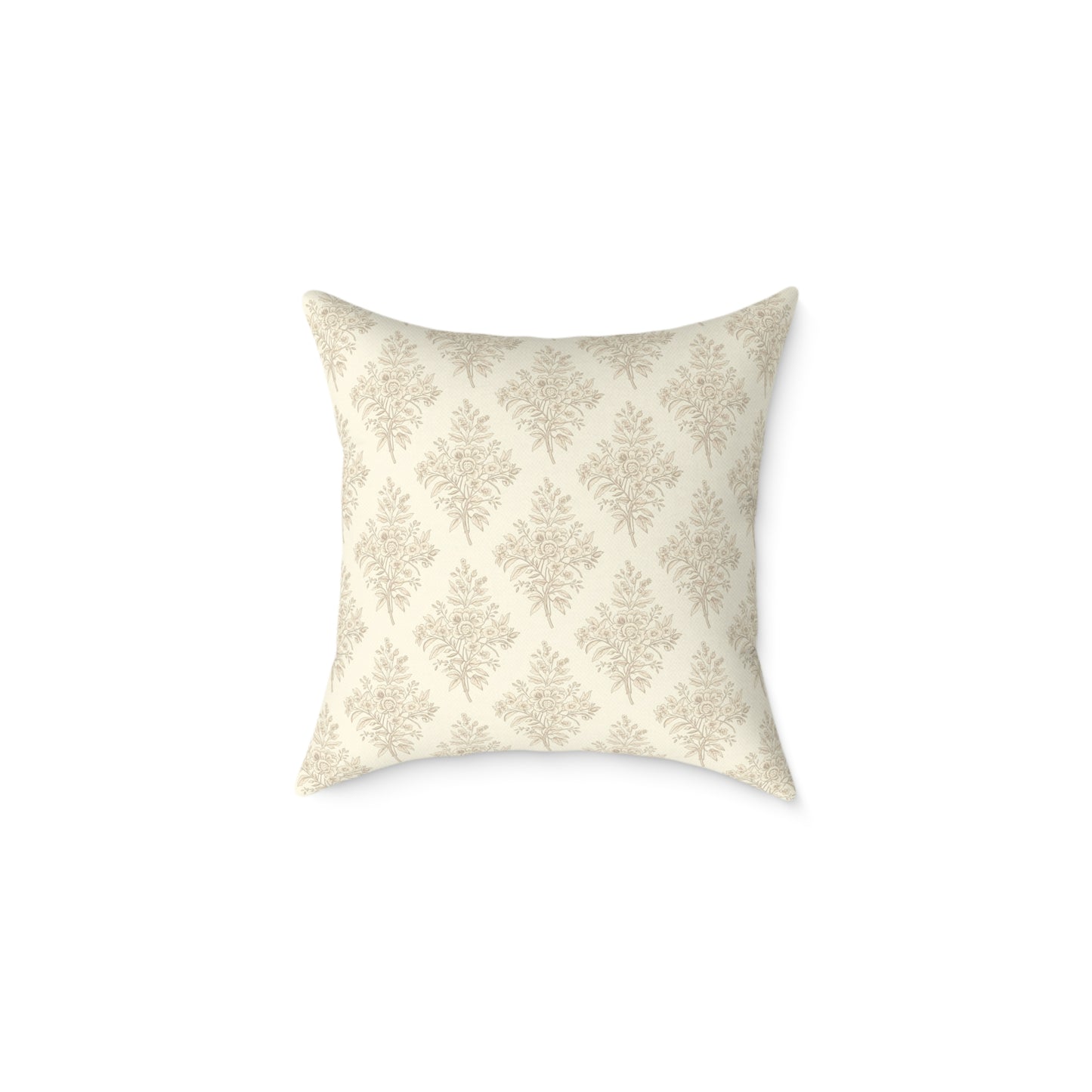 Heirloom Botanical Throw Pillow | Soft Neutral Floral