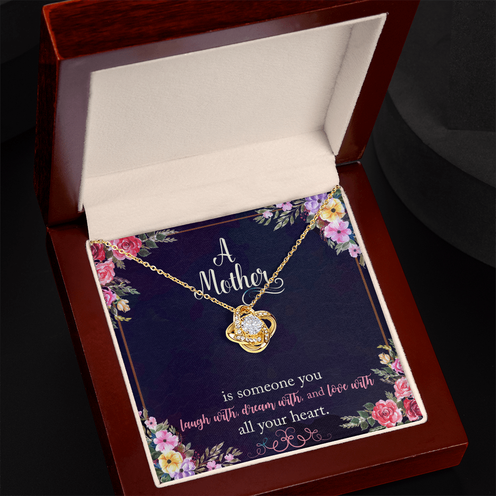 A Love Knot Necklace for  A special Mother