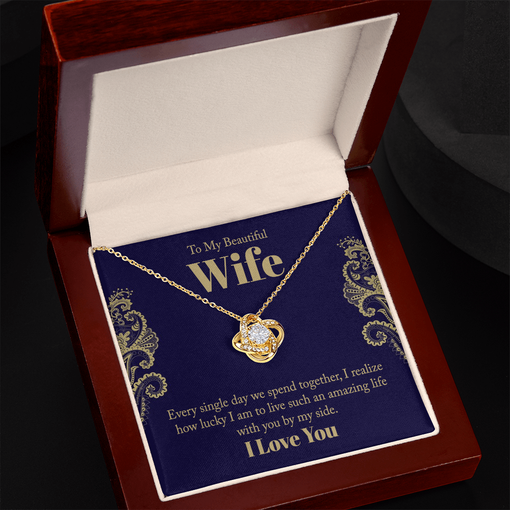 Love Knot necklace  to My Wife
