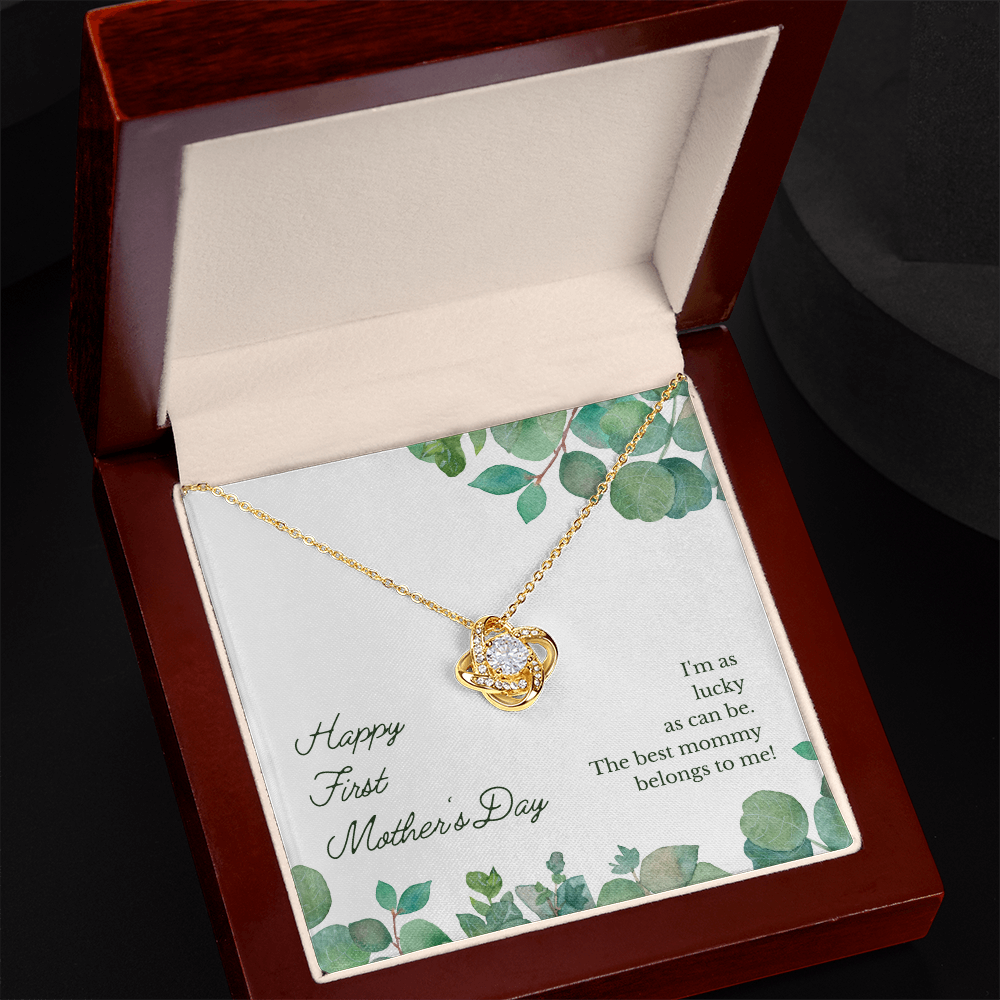 1st Mother's day, Love Knot Necklace