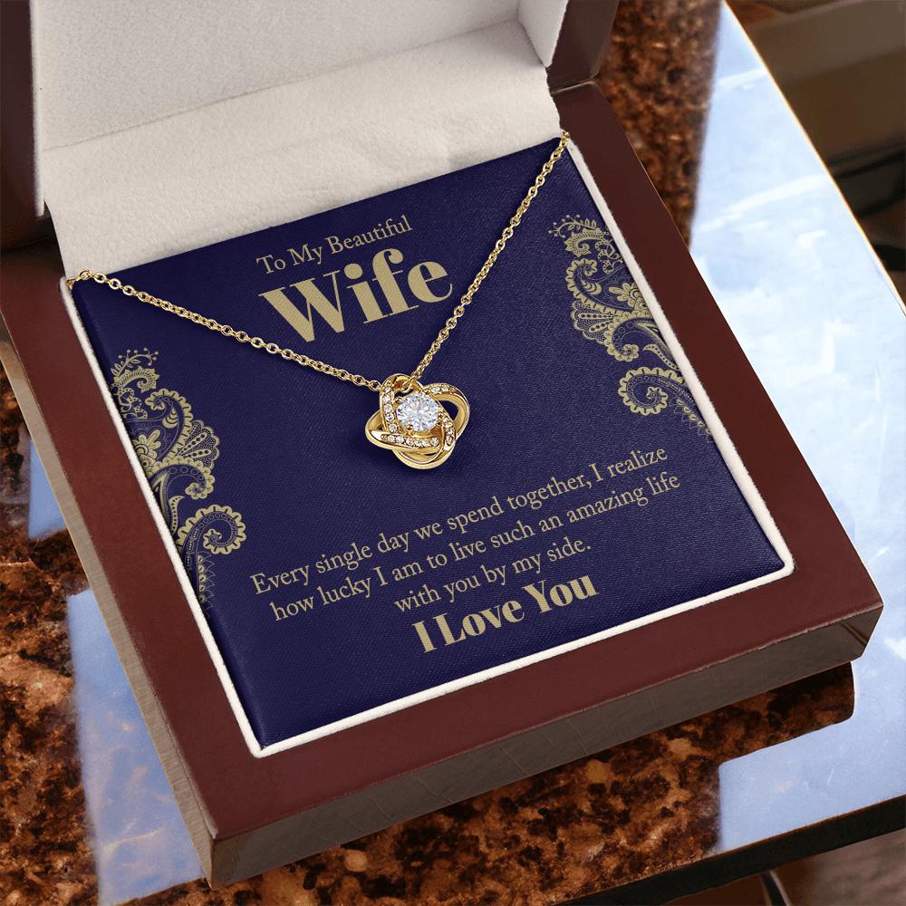 Love Knot necklace  to My Wife