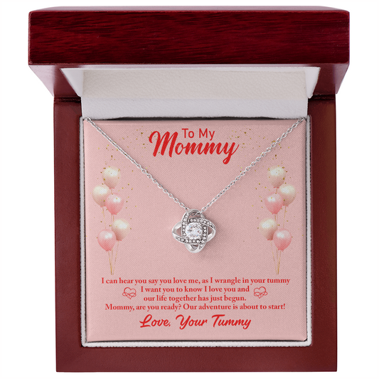 Love Knot Necklace for Mommy to Be