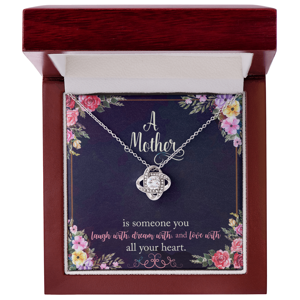A Love Knot Necklace for  A special Mother