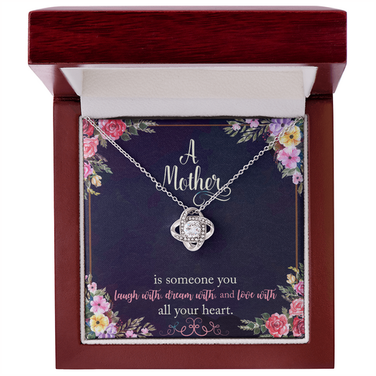 A Love Knot Necklace for  A special Mother