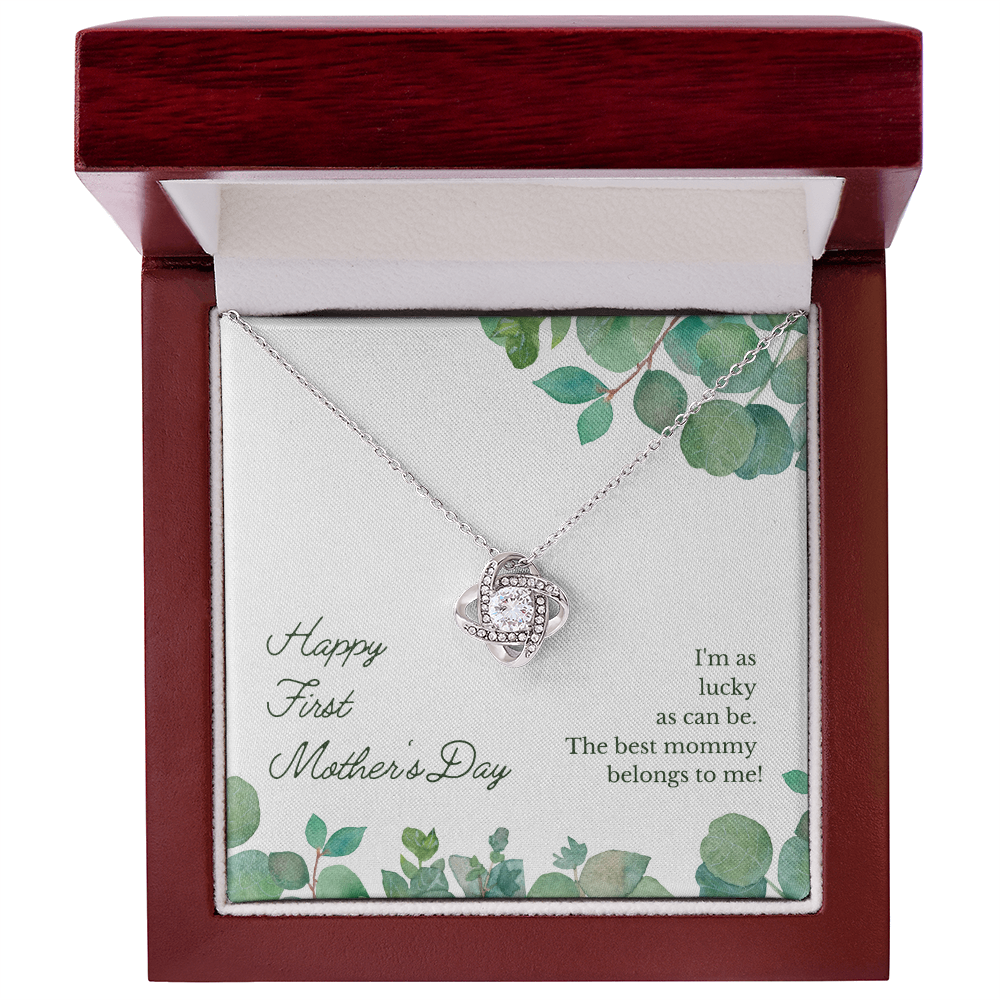 1st Mother's day, Love Knot Necklace