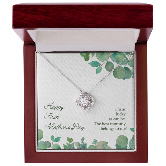 1st Mother's day, Love Knot Necklace