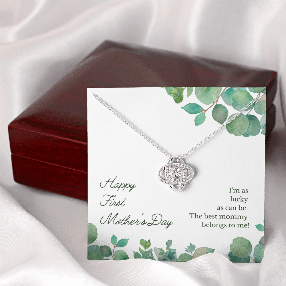 1st Mother's day, Love Knot Necklace