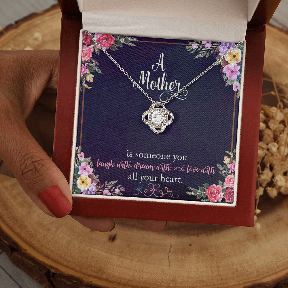 A Love Knot Necklace for  A special Mother