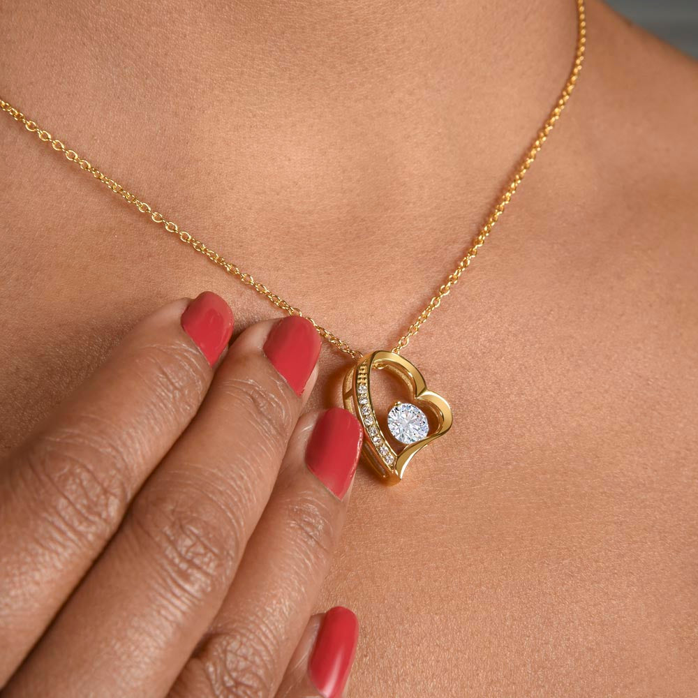 Forever Love Necklace for My Daughter Love Mom